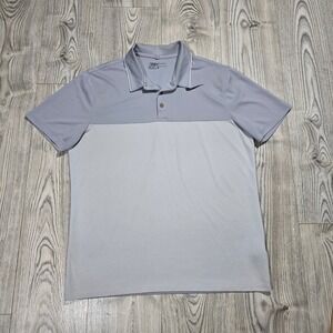 Nike Golf Dri Fit Standard Fit Polo Shirt - 2 Tone Gray Dize Large